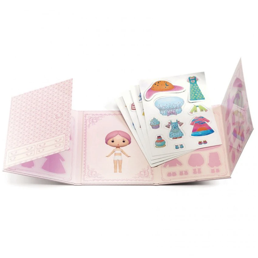 Djeco Tinyly - Daugkartiniai lipdukai - Miss Lilypink ( DJ06980 )