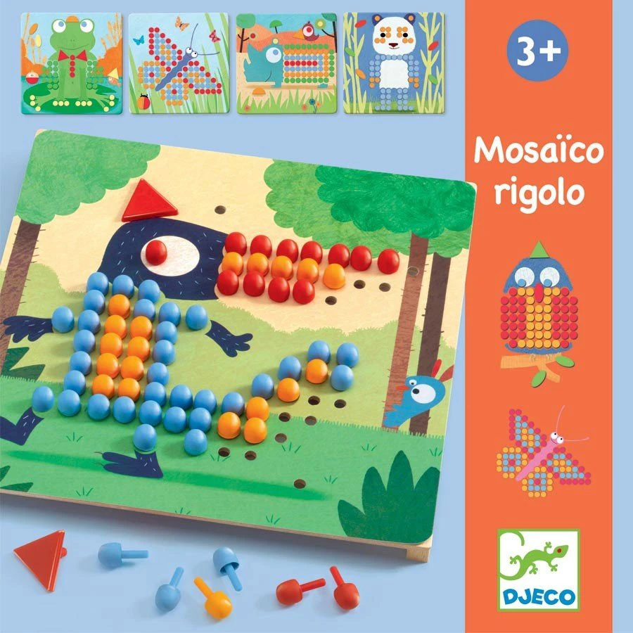 Djeco Lavinamasis žaislas - Mozaika - Mosaico Rigolo ( DJ08136 )