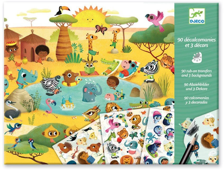 Djeco Nutrinami paveiksliukai - Savana, Dykuma, Šiaurės Ašigalis ( DJ09560 )