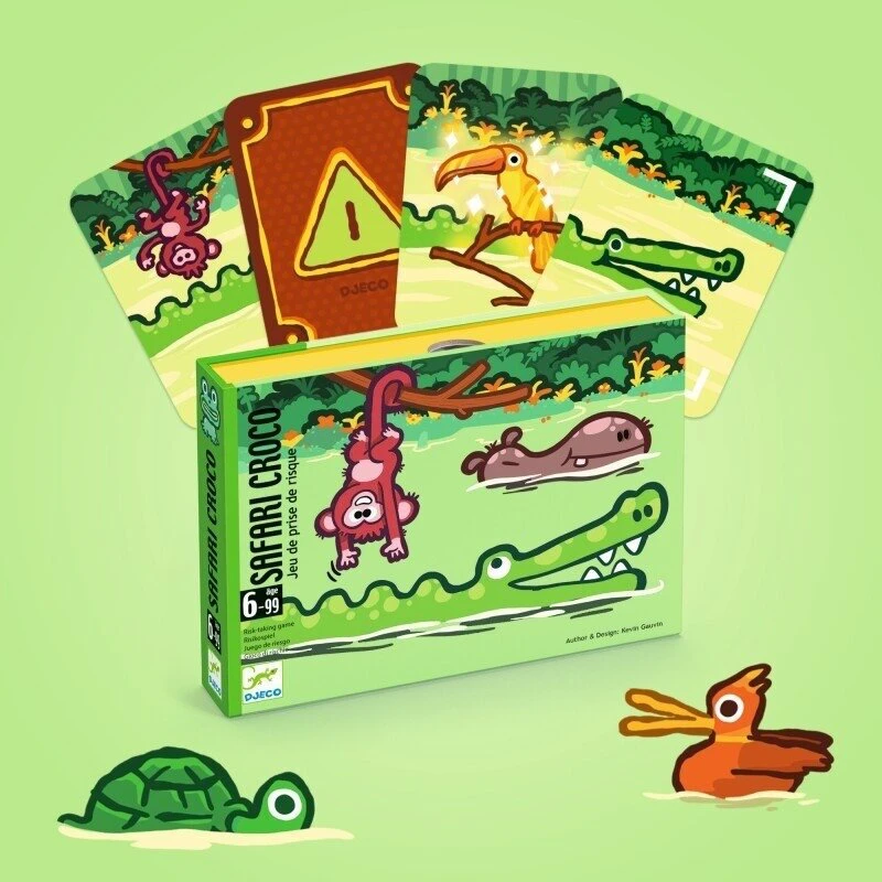 Djeco Kortų žaidimas - Safario krokodilai