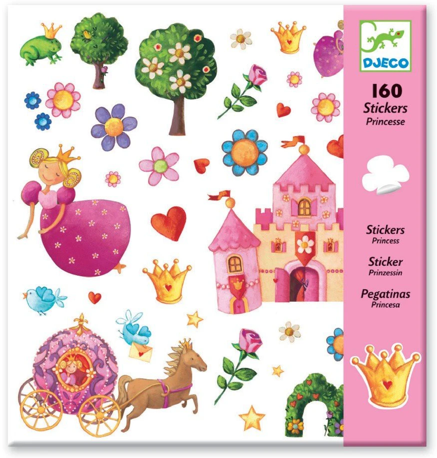 Djeco Lipdukai - 160 lipdukų - Princesės ( DJ08830 )