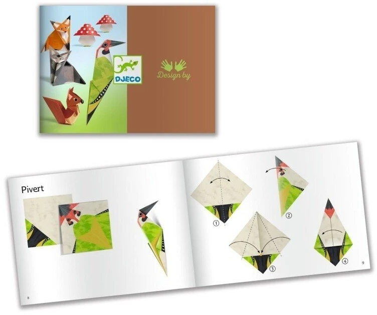 Djeco Origami rinkinys - Pasivaikščiojimas miške