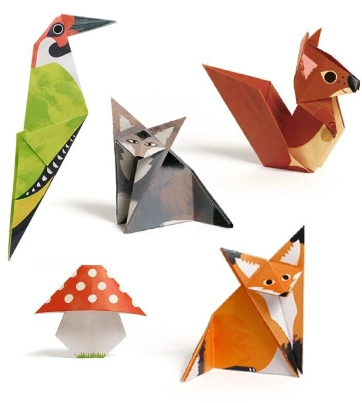 Djeco Origami rinkinys - Pasivaikščiojimas miške