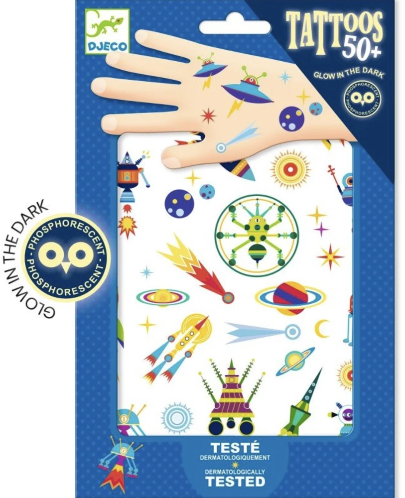 DJECO Body Art Taturuotės Keistasis kosmosas, DJ09590 ( DJ09590 )