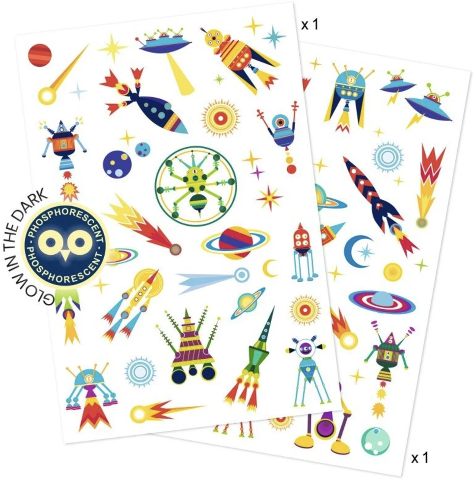 DJECO Body Art Taturuotės Keistasis kosmosas, DJ09590 ( DJ09590 )