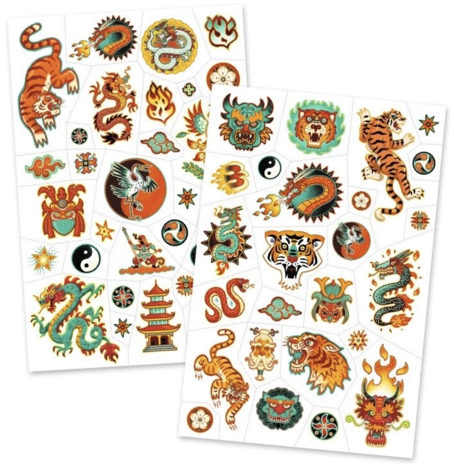 Djeco Tatuiruotės - Kovos menas (50+ tatuiruočių)