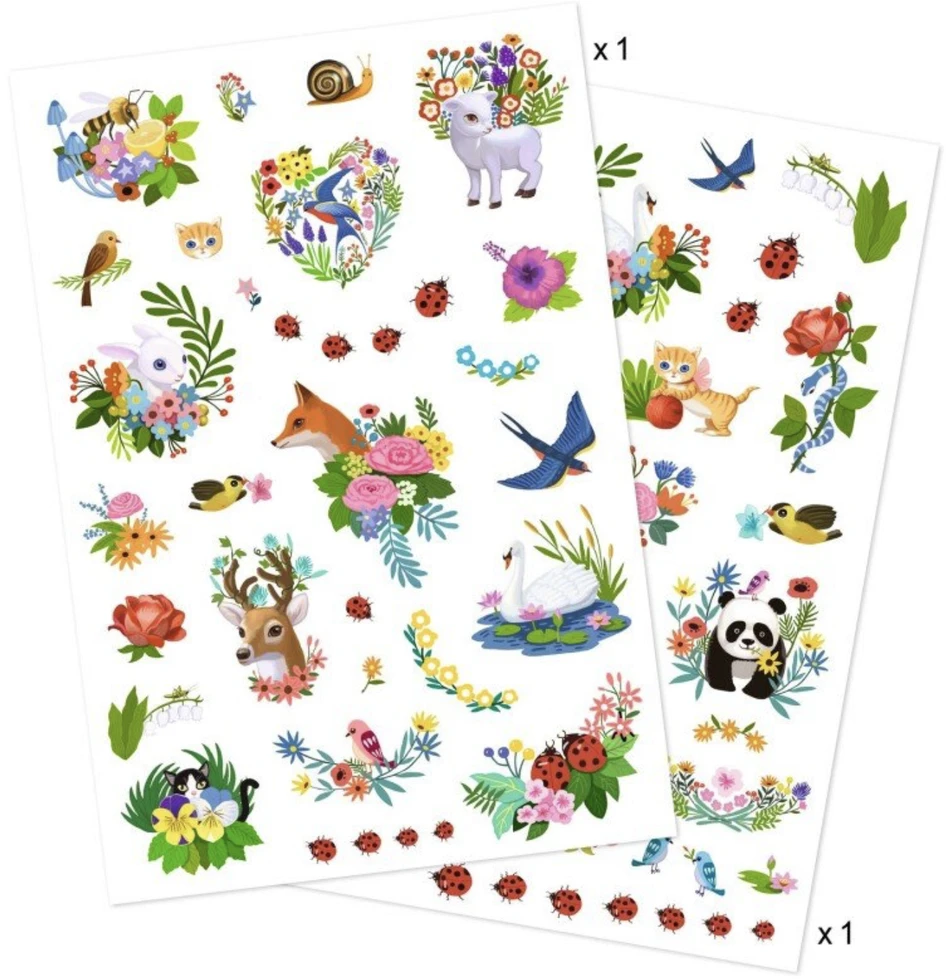 Djeco Tatuiruotės - Pavasaris (50+ tatuiruočių) ( DJ09591 )
