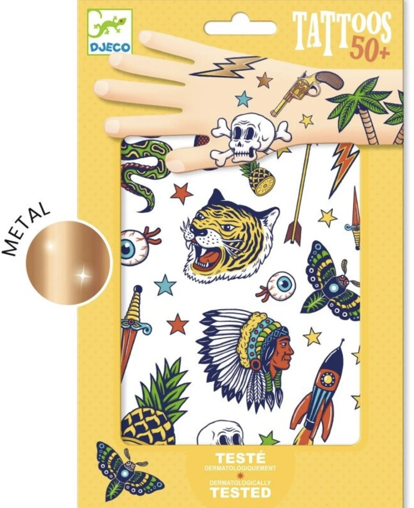 Djeco Tatuiruotės - Laukiniai (50+ tatuiruočių) ( DJ09577 )