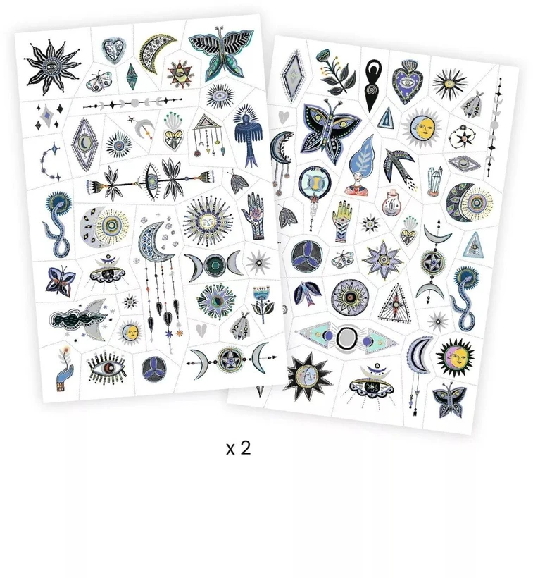 KNYGA Djeco Tatuiruotės - Mistinis (50+ tatuiruočių) ( DJ09252 )