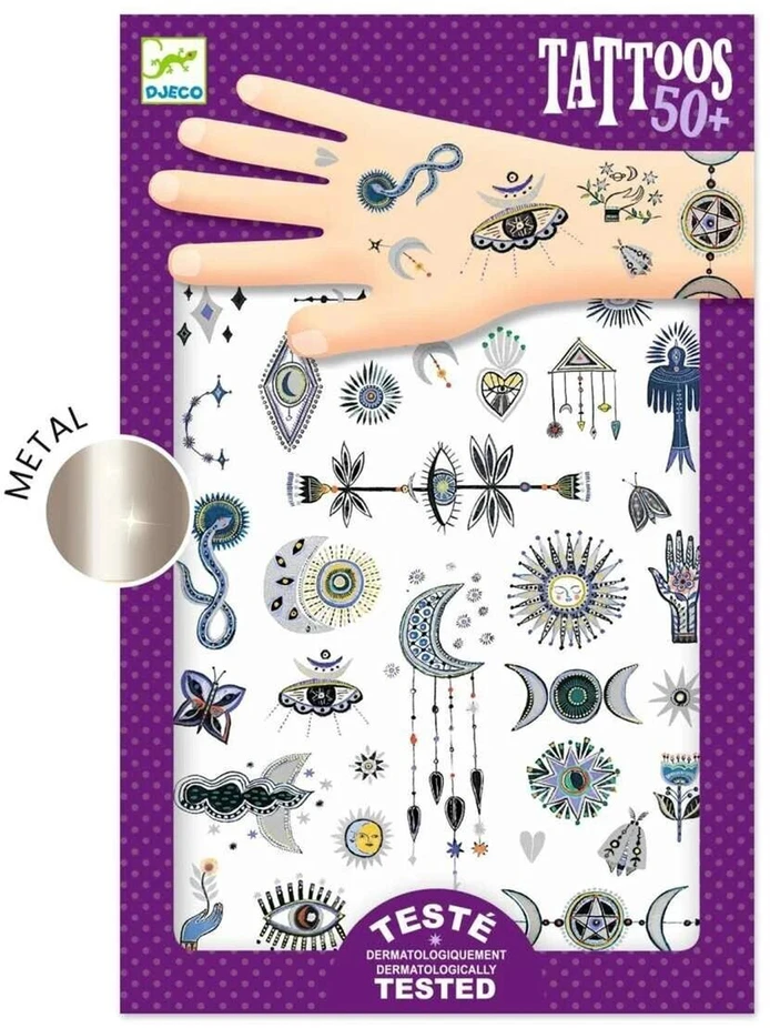 KNYGA Djeco Tatuiruotės - Mistinis (50+ tatuiruočių) ( DJ09252 )