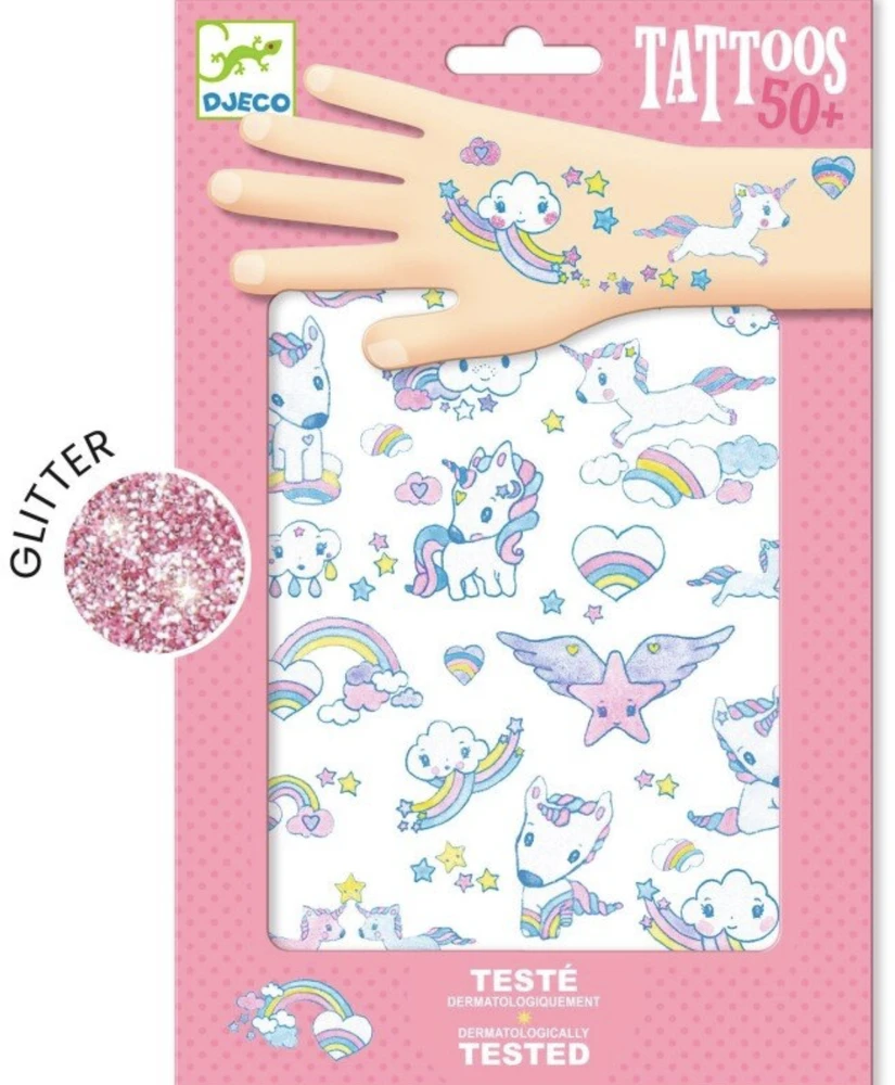 DJECO Body Art tatuiruotės Vienaragiai, DJ09575 ( DJ09575 )