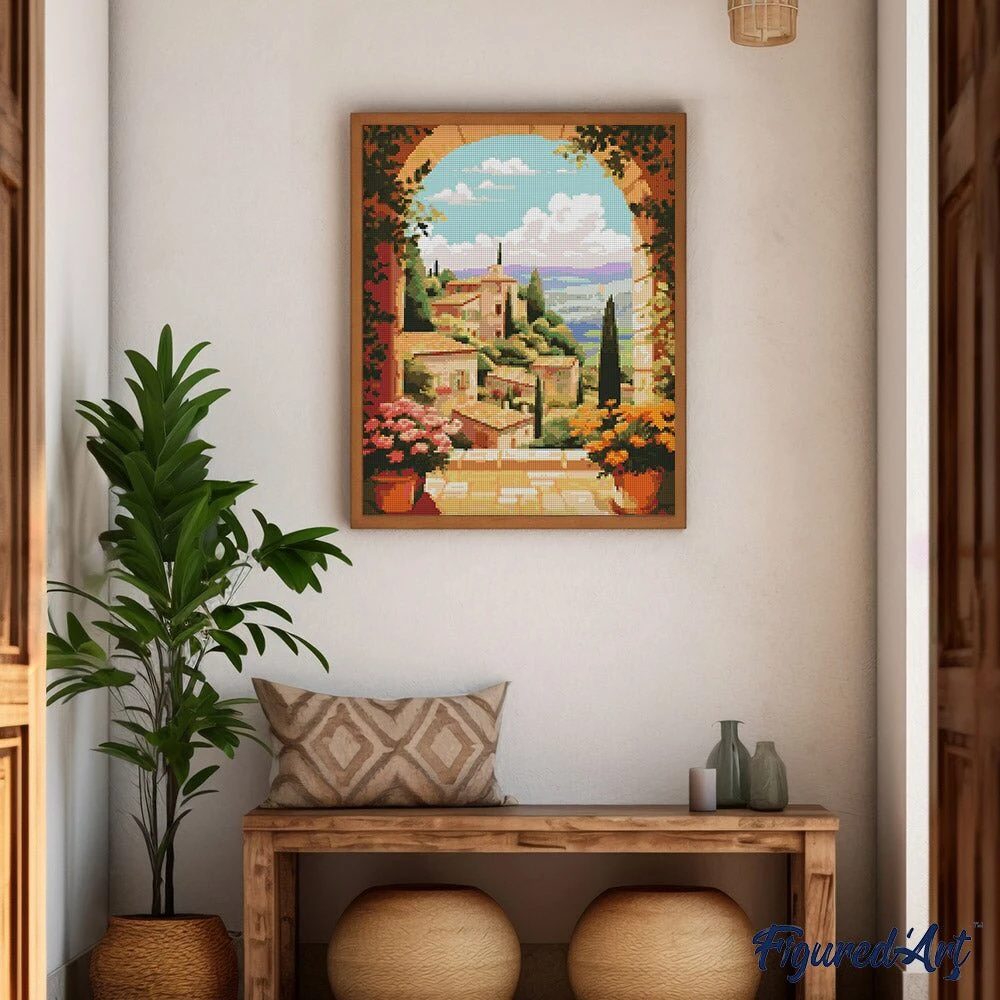 Figured'Art Deimantinės mozaikos rinkinys - Toskana gėlėse