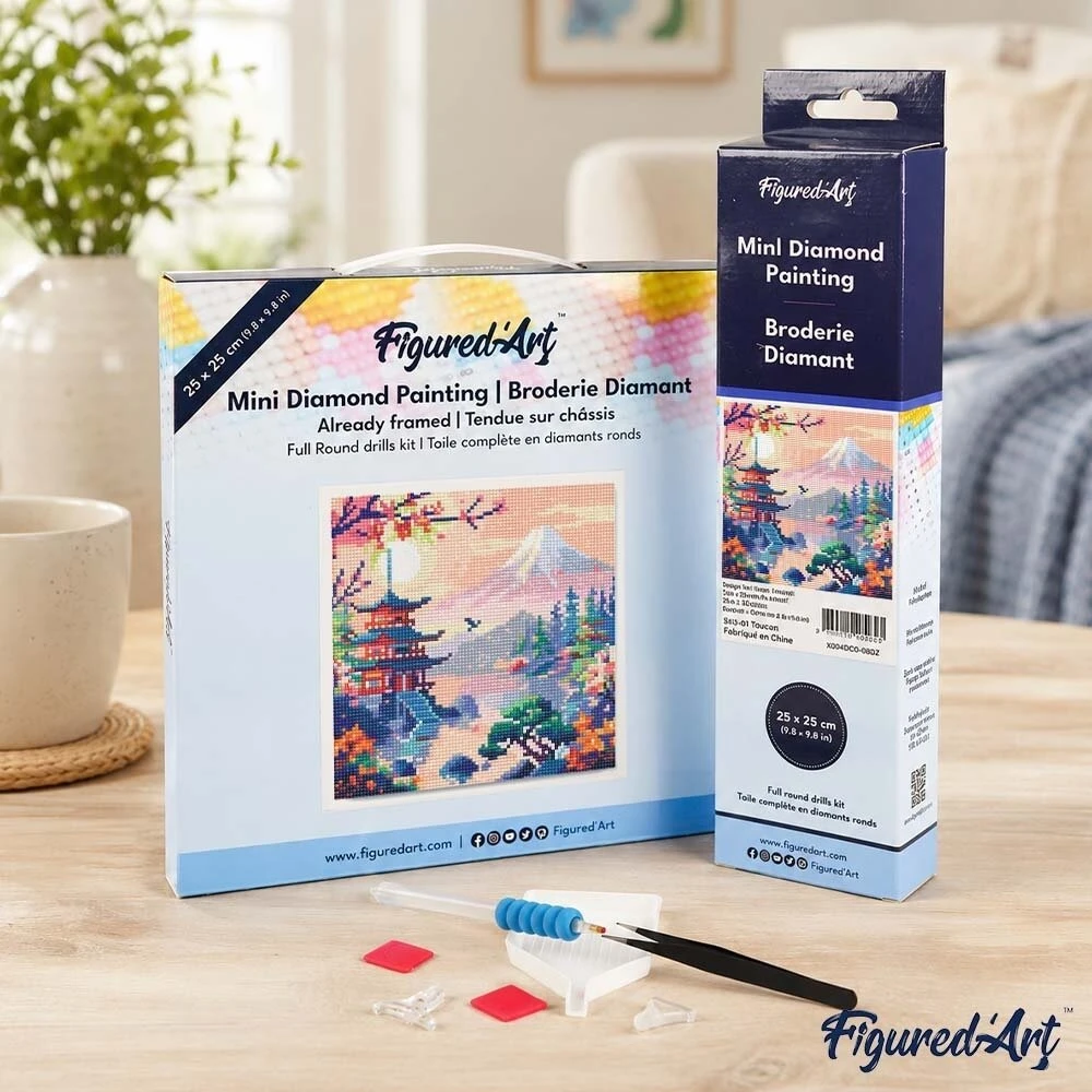 Figured'Art Deimantinės mozaikos rinkinys - Fudži kalnas