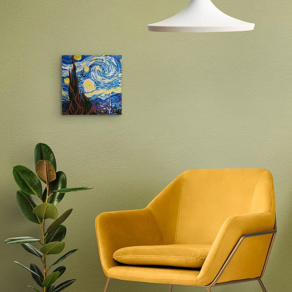 Figured'Art Tapybos pagal skaičius rinkinys - Van Gogh "Žvaigždėta naktis"