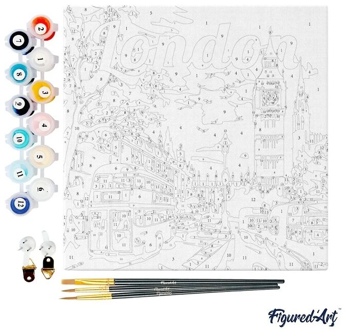Figured'Art Tapybos pagal skaičius rinkinys - Londonas