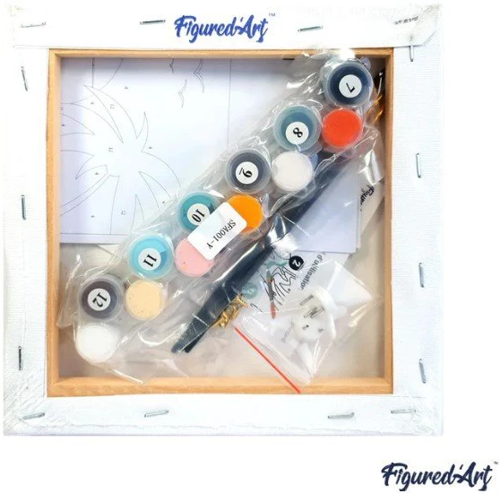 Figured'Art Tapybos pagal skaičius rinkinys - Baltas triušis