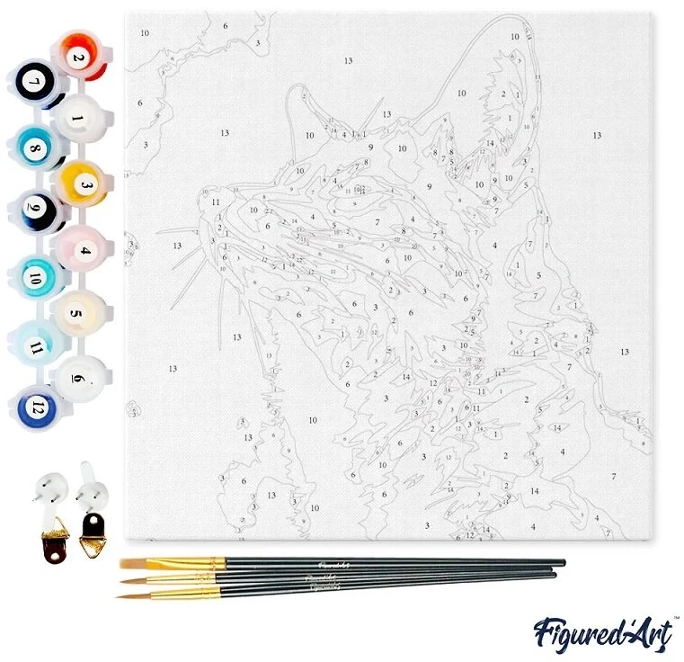 Figured'Art Tapybos pagal skaičius rinkinys - Lapė