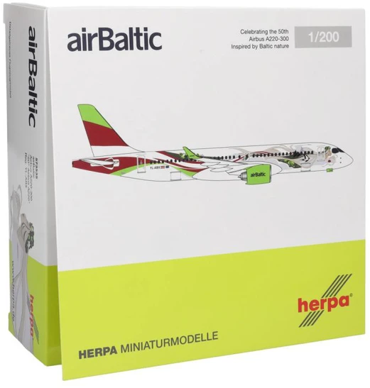 Herpa Airbus A220-300 airBaltic "50th A220"