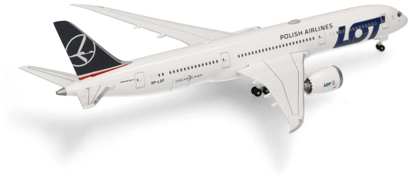 Herpa Airlines Boeing 787-9 Dreamliner LOT Polish