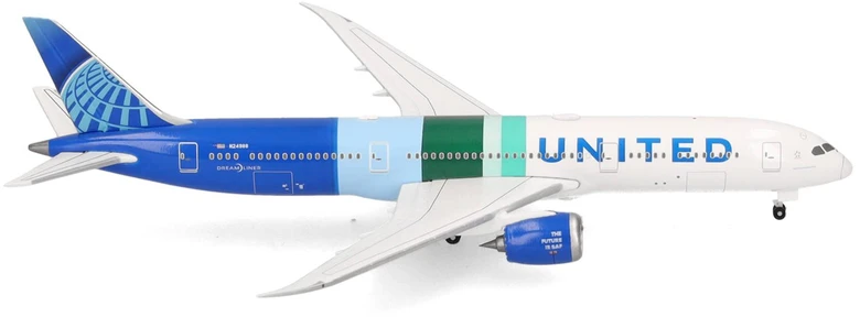 Herpa Boeing 787-9 Dreamliner United Airlines "The Future is SAF"