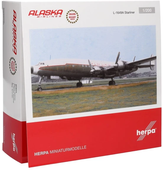 Herpa Lockheed L-1649A Starliner Alaska Airlines