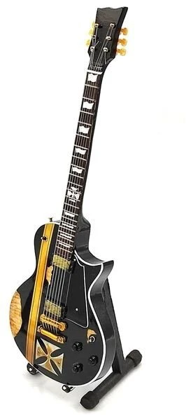 Indominiguitars Mini gitara Metallica „James Hetfield“ stiliaus Iron Cross, kolekcinė