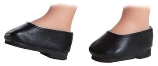 PAOLA REINA Juodi bateliai 32 cm lėlei