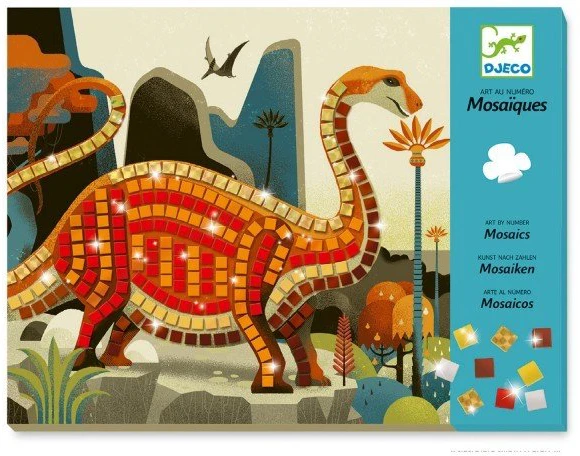 Djeco Kūrybinis rinkinys-mozaika - Dinozaurai ( DJ08899 )