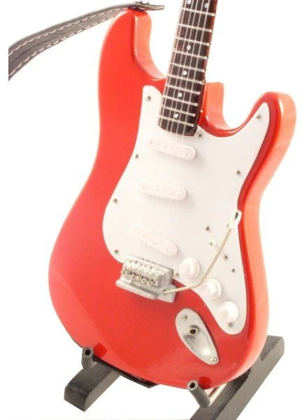Indominiguitars Mini gitara Dire Straits Mark Knopfler, rankų darbo, mahagonas, kolekcinė dovana