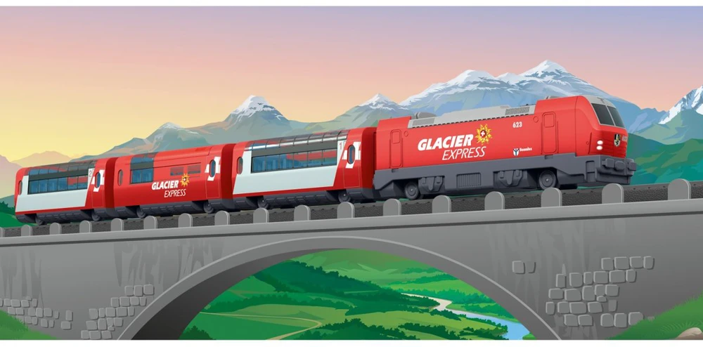 Märklin Pradinis traukinio rinkinys - MY WORLD Glacier Express