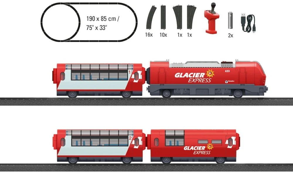 Märklin Pradinis traukinio rinkinys - MY WORLD Glacier Express