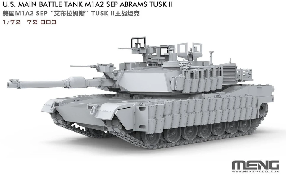 Meng Model Meng plastikinis tankas M1A2 Abrams TUSK II, 1/72 mastelis