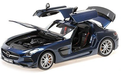 Mercedes-Benz SLS AMG Juodas Series, 2013 - 1:18 Minichamps