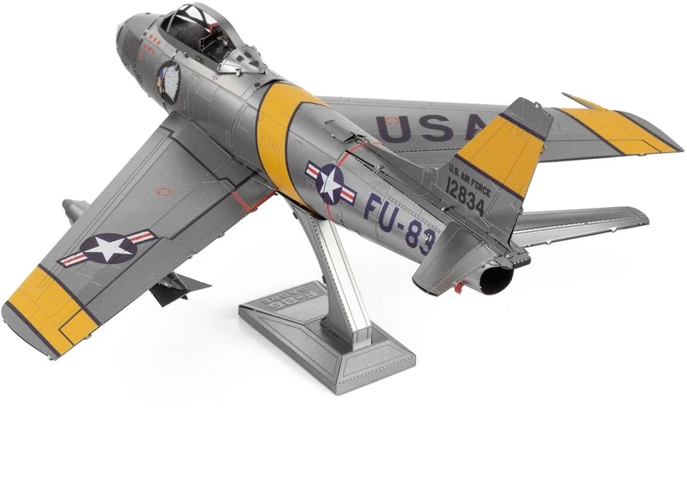 METAL EARTH Metalinė 3D dėlionė - F-86 Sabre lėktuvas