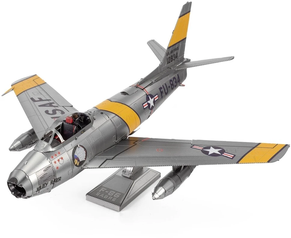 METAL EARTH Metalinė 3D dėlionė - F-86 Sabre lėktuvas