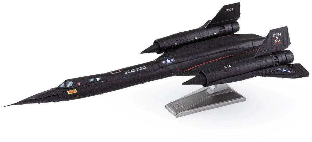 METAL EARTH Metalinė 3D dėlionė - Lockheed Martin SR-71 Blackbird lėktuvas