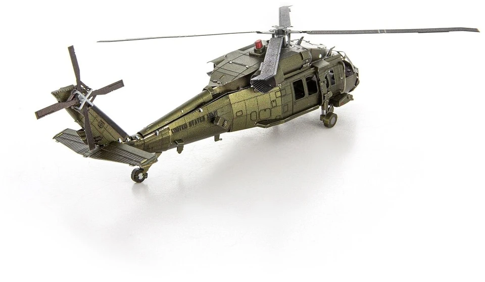 METAL EARTH Metalinė 3D dėlionė - Sikorsky UH-60 Juodas Hawk sraigtasparnis