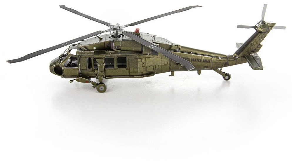METAL EARTH Metalinė 3D dėlionė - Sikorsky UH-60 Juodas Hawk sraigtasparnis