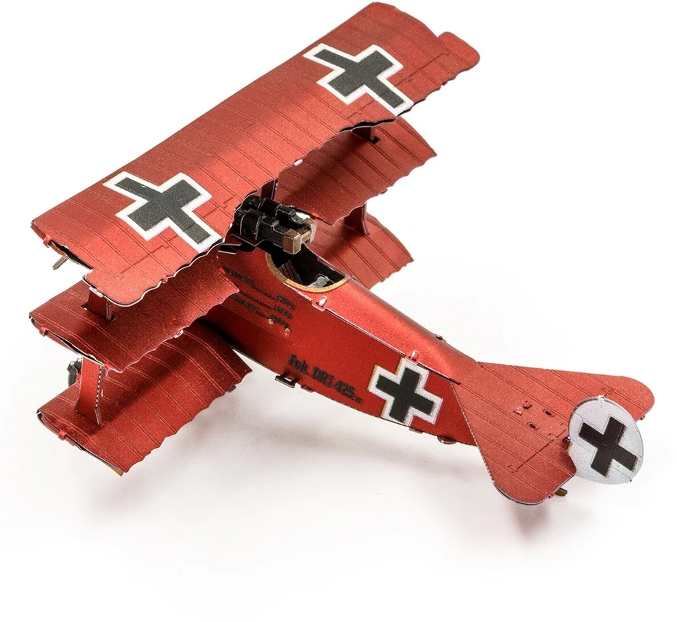 METAL EARTH Metalinė 3D dėlionė - The Fokker Dr.I Triplane lėktuvas