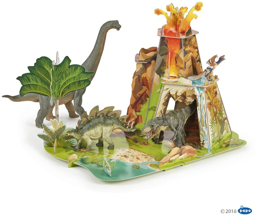Papo 3D dinozaurų žemė