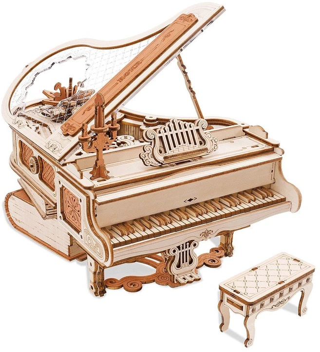 Robotime Muzikinis 3D medinis konstruktorius Magic Piano