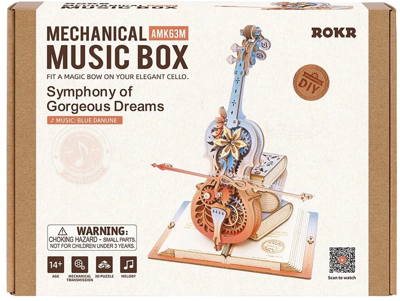 Robotime Muzikinis 3D medinis konstruktorius Svajonių simfonija