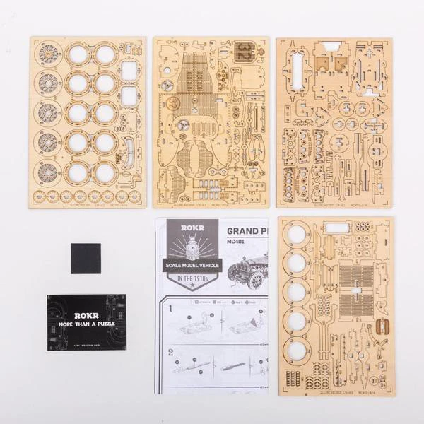 Robotime 3D medinis konstruktorius Grand Prix automobilis