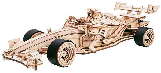 Robotime 3D medinis mechaninis konstruktorius Racing Car