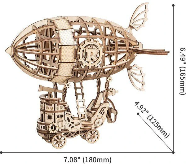 Robotime 3D medinis konstruktorius Dirižablis