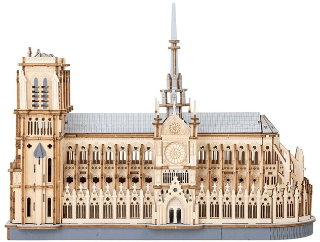 Robotime Medinė 3D dėlionė - Paryžiaus Dievo Motinos katedra