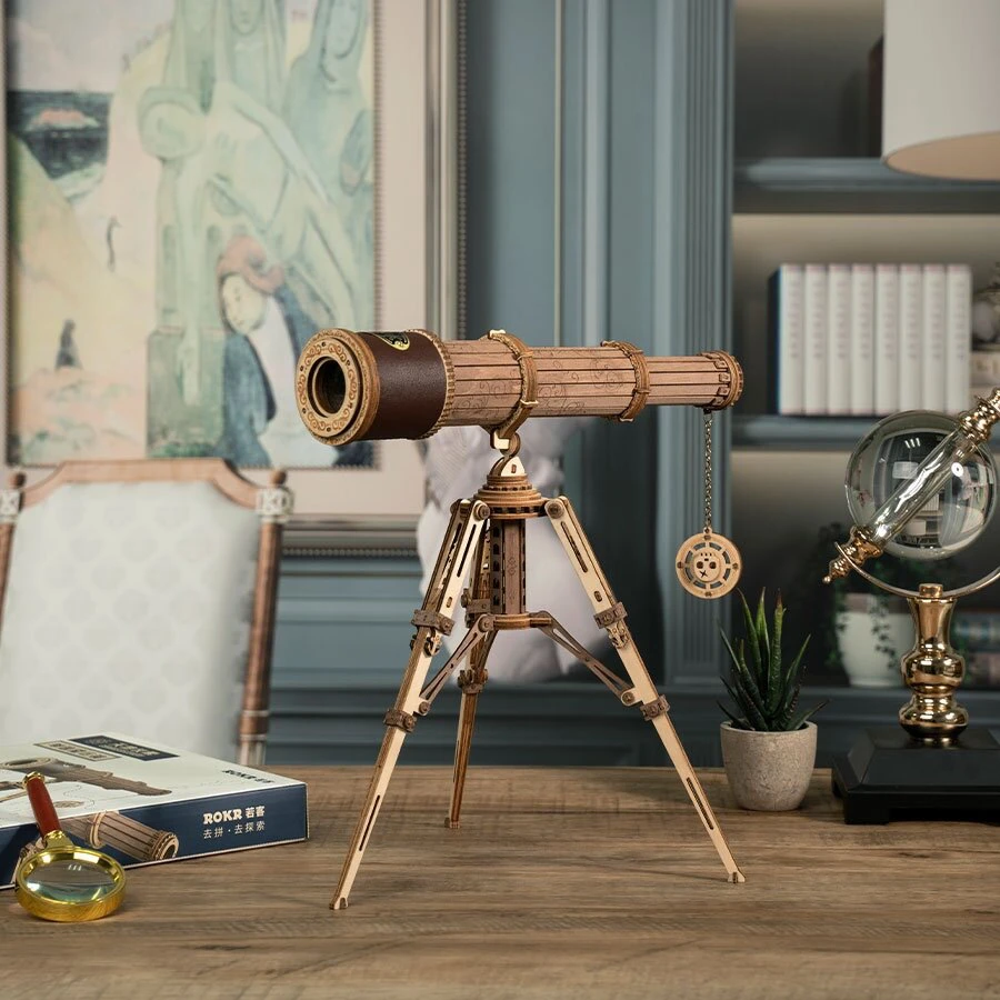 Robotime 3D medinis mechaninis konstruktorius TELESKOPAS