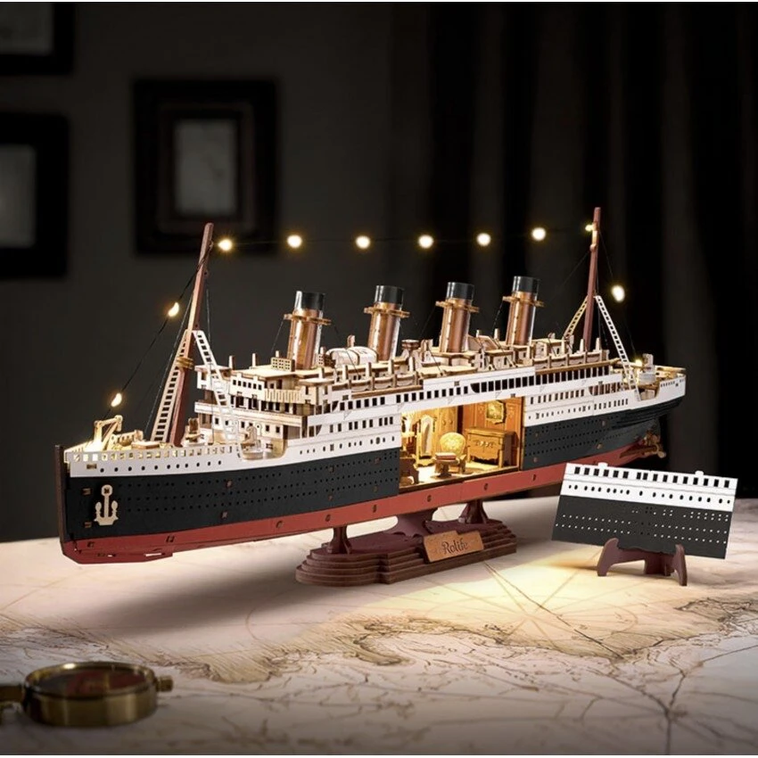 Robotime 3D medinis konstruktorius Rolife Titanikas 1912 Eternal Atlantic Voyager