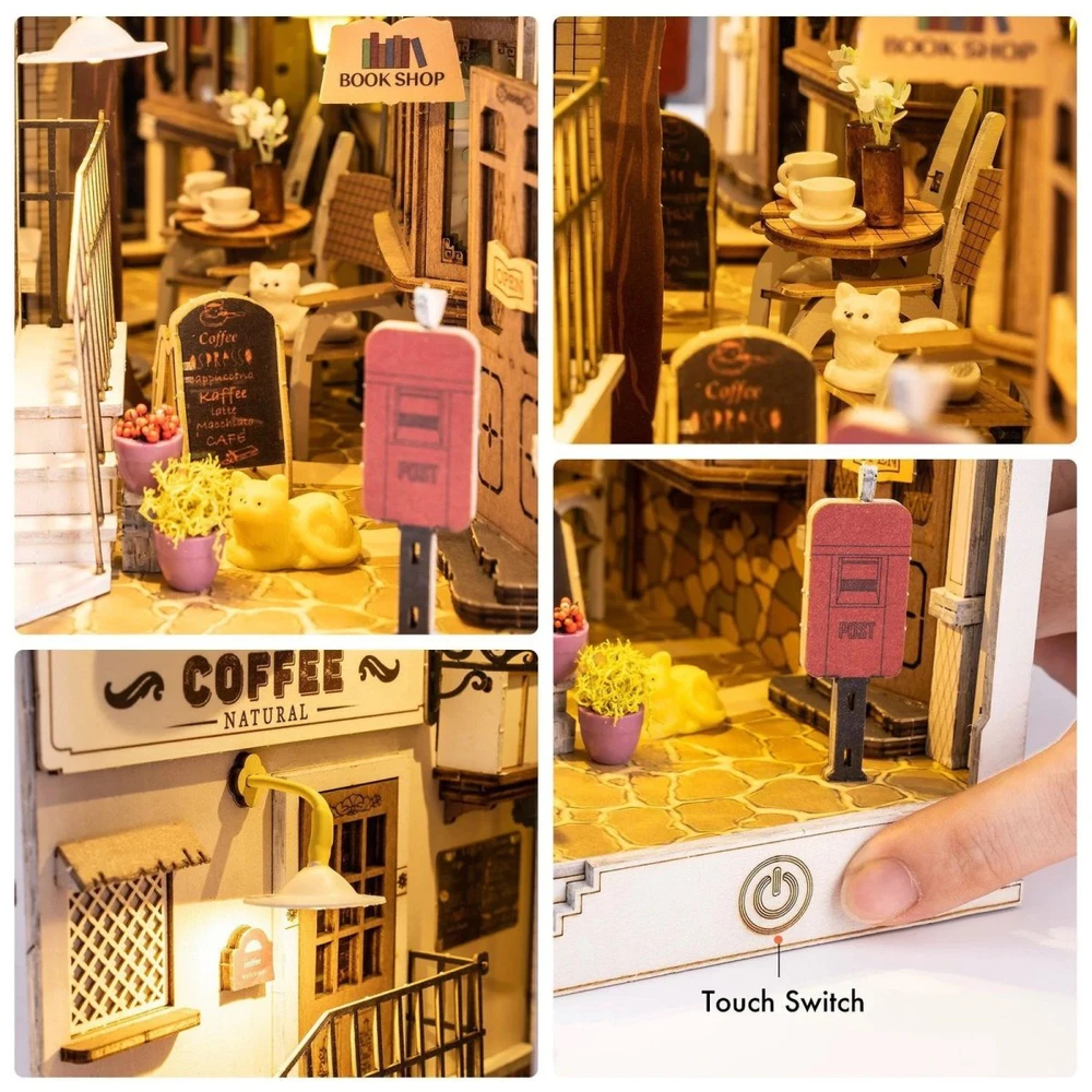 Robotime Mini namas 3D konstruktorius SUNSHINE TOWN