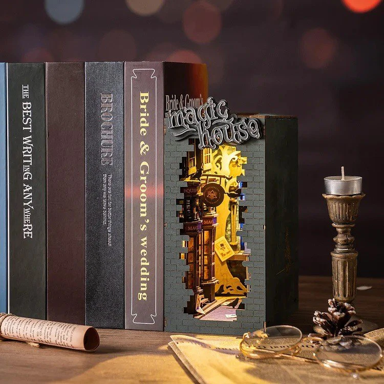 Robotime Mini namas 3D konstruktorius MAGIC HOUSE